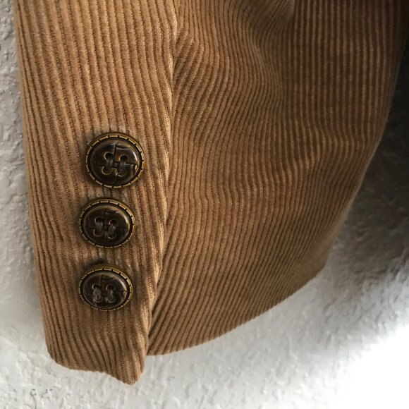 Vintage Montgomery Wards Tan Corduroy 2 Button Blazer Jacket R40 - Picture 5 of 12